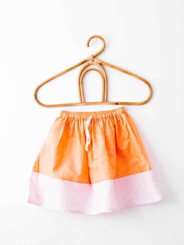 Tilly Skirt Pink/Tangerine