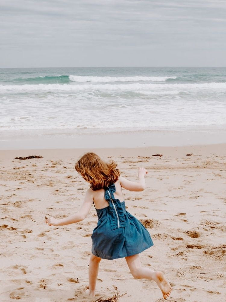 Greta Dress Ocean Blue